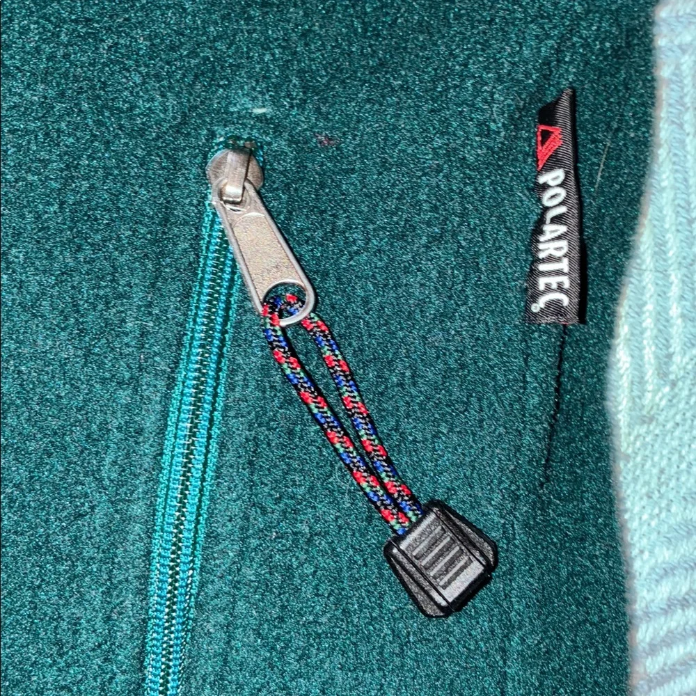 EMS Vintage 90s green half-zip fleece Eastern Mountain Sport - Picture 2 of 9